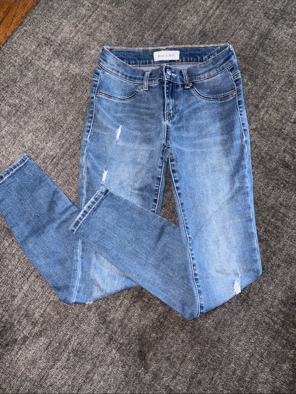 Henry & Belle Faded Blue Women's Skinny Jeans
